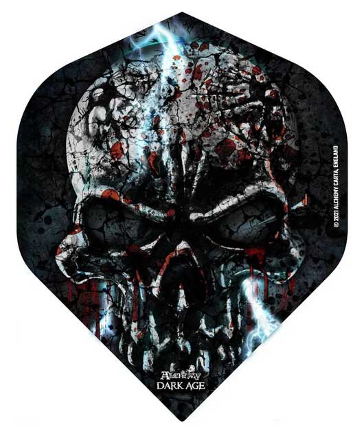 Designa letky Alchemy Black Lightning Skull No.2 Designa letky Alchemy Black Lightning Skull No.2