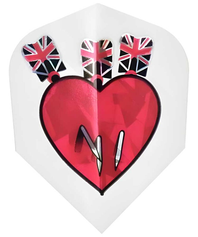 Harrows letky Hologram Darts in Heart No.6