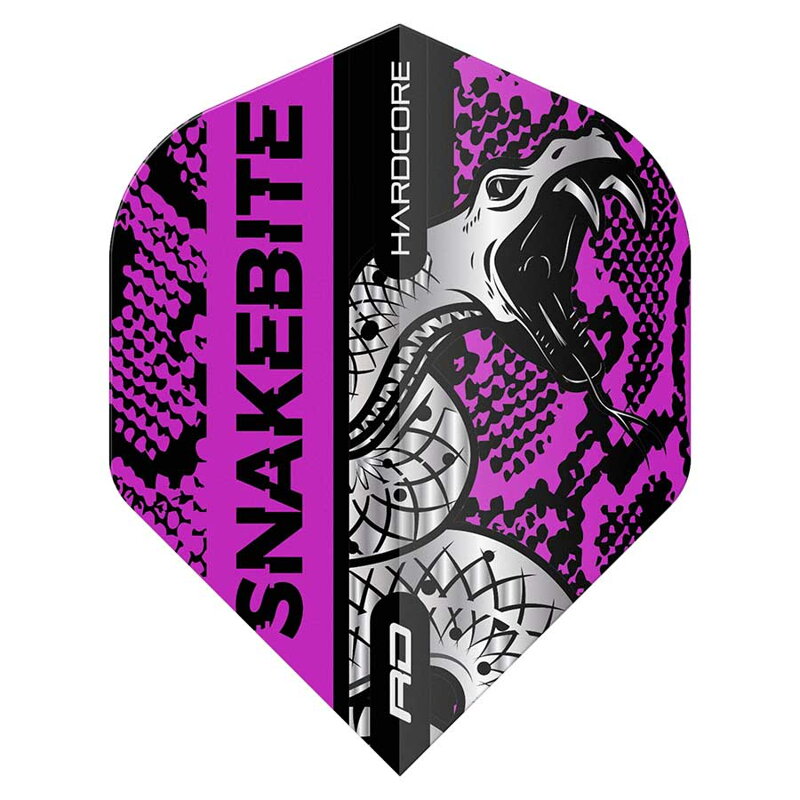 Red Dragon letky Peter Wright Snakebite Coiled Snakesin Purple