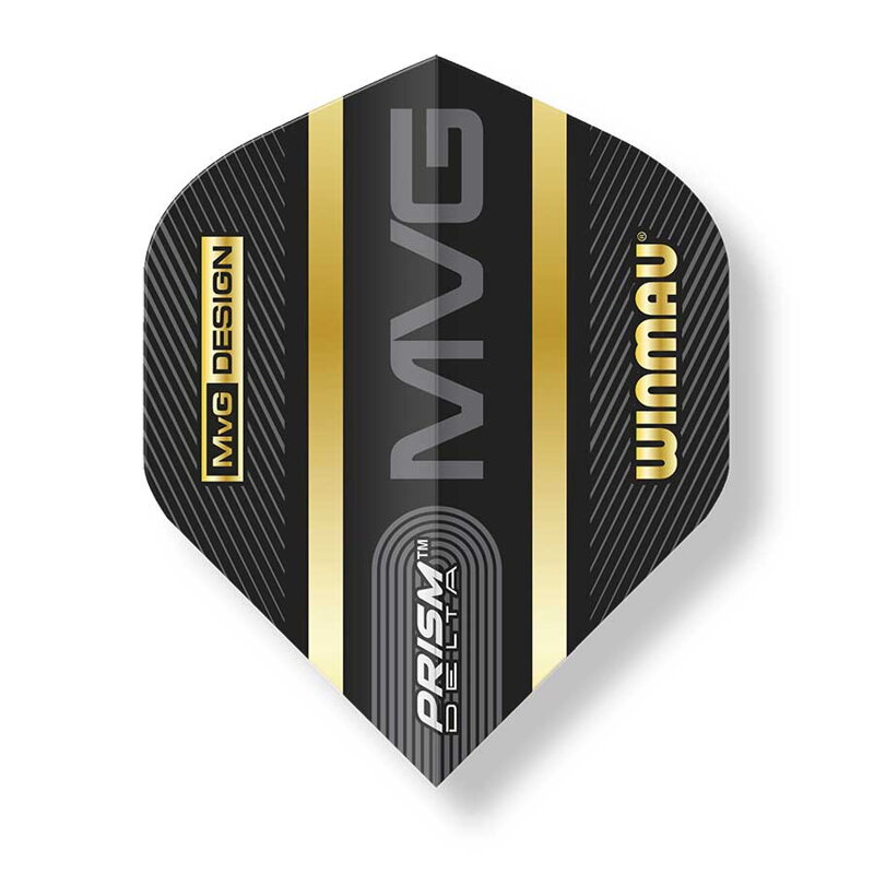 Winmau letky Prism Delta MVG Black & Gold