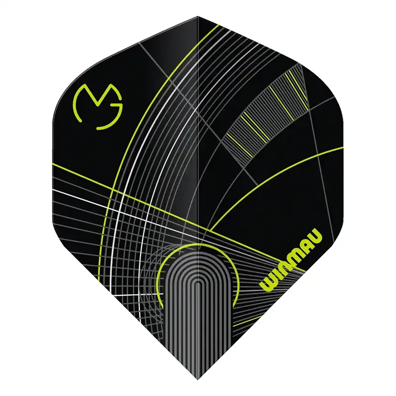 Winmau letky Prism Delta MvG Black And Green No.2