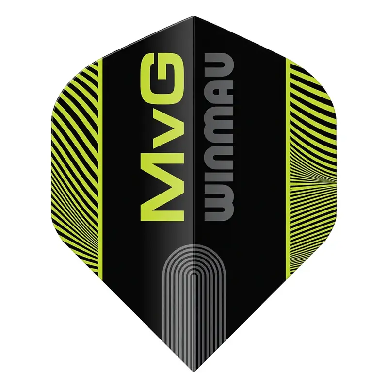 Winmau letky Prism Delta MvG Black And Green No.2
