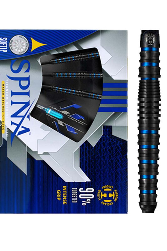 Harrows šipky SPINA Black soft 18g