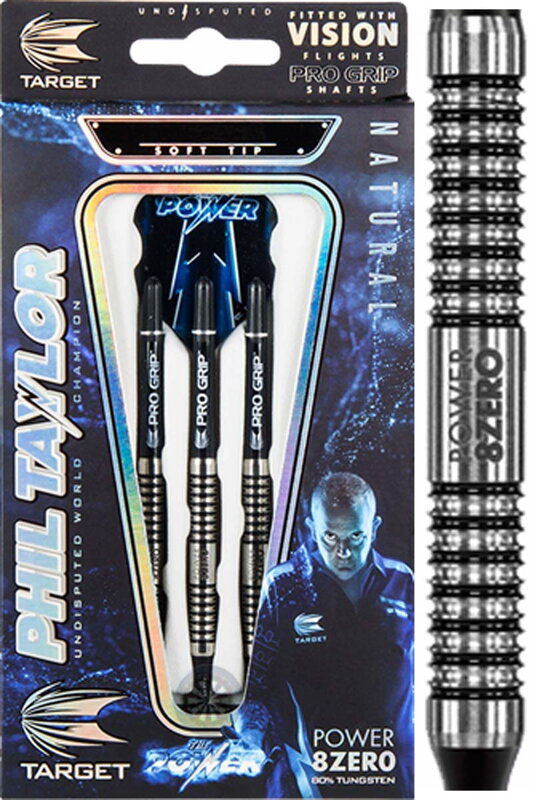 Target šipky Phil Taylor 8zero 16g soft