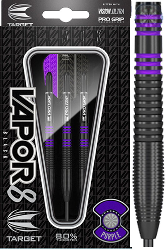 Target šipky Vapor8 black 23g purple steel