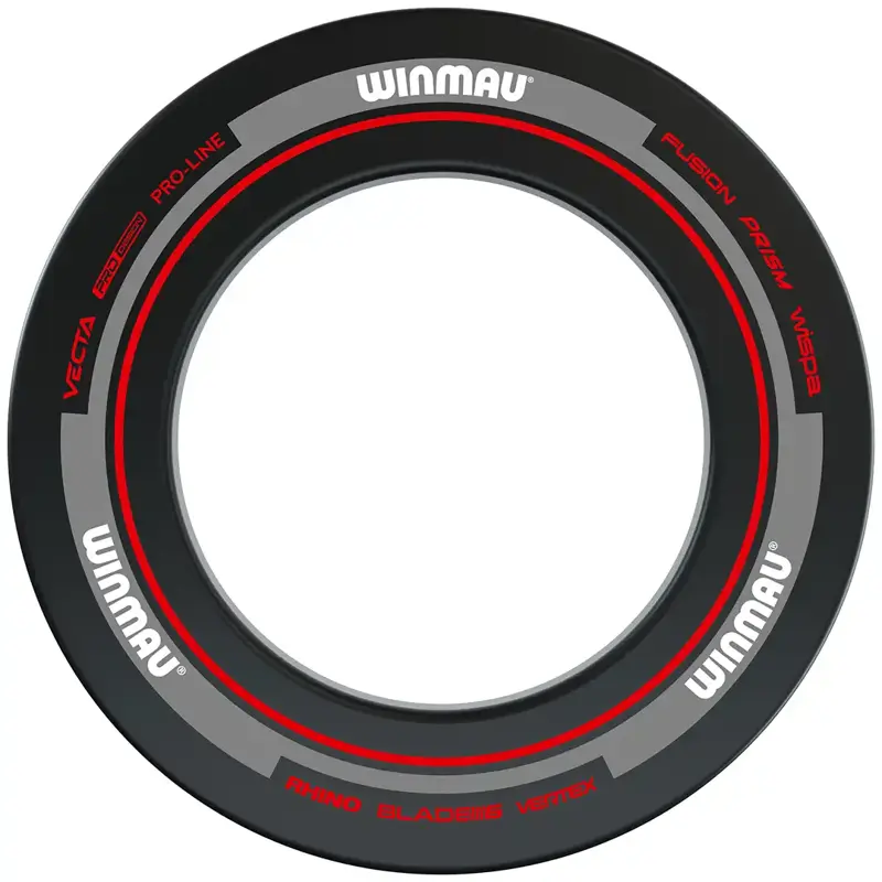 Winmau Advance Black and Red Dartboard Surround