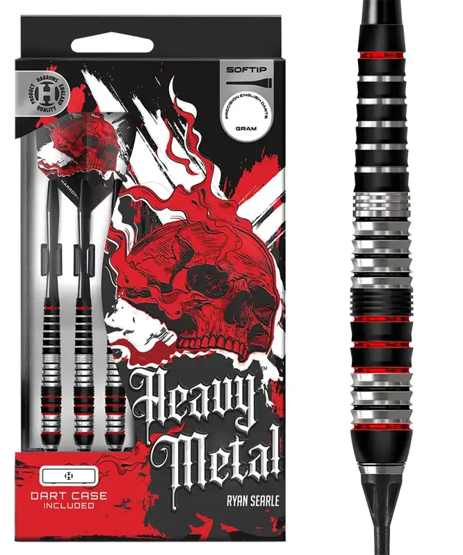 Harrows šipky Heavy Metal soft 18g Harrows šipky Heavy Metal soft 18g