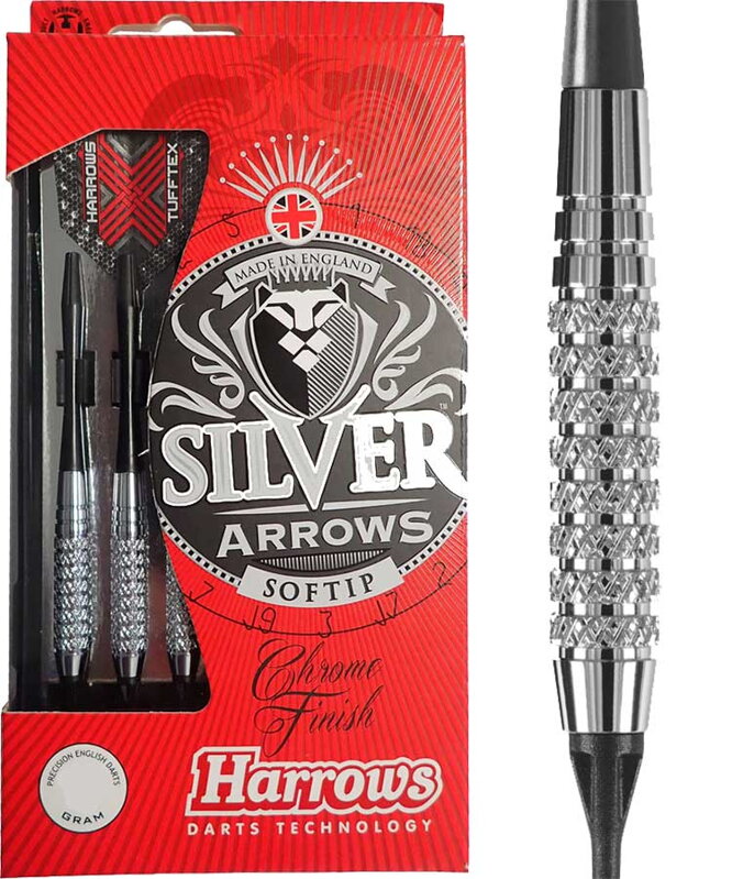 Harrows šipky Silver Arrows soft 16g K