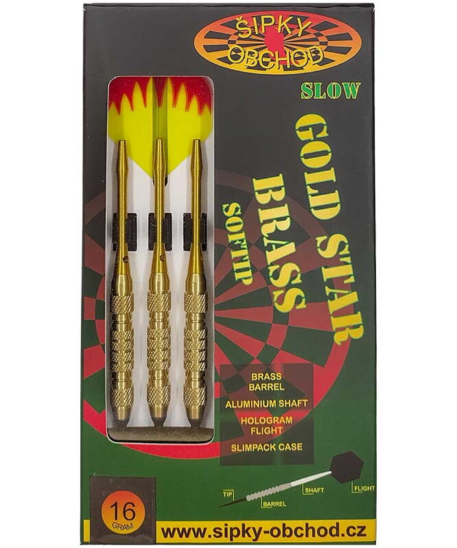 Ruthless šipky Gold Star 4 Slow 16g Ruthless šipky Gold Star 4 Slow 16g