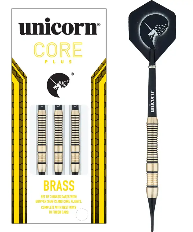 Unicorn šipky Core Plus Brass Style 2 soft 18g