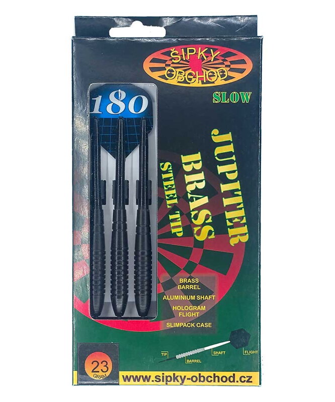 Ruthless šipky Jupiter Black Slow steel 23g Ruthless šipky Jupiter Black Slow steel 23g
