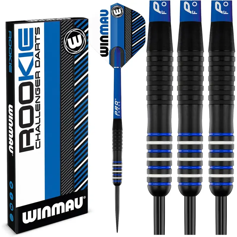 Winmau šipky Rookie Brass Blue steel 20g