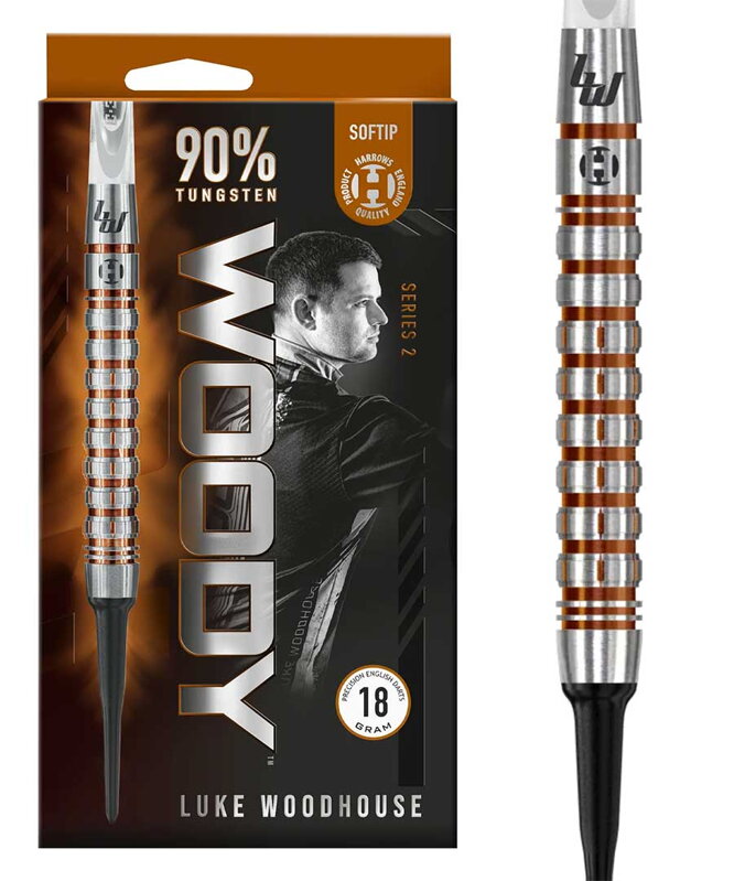 Harrows šipky Luke Woodhouse series 2 soft 18g