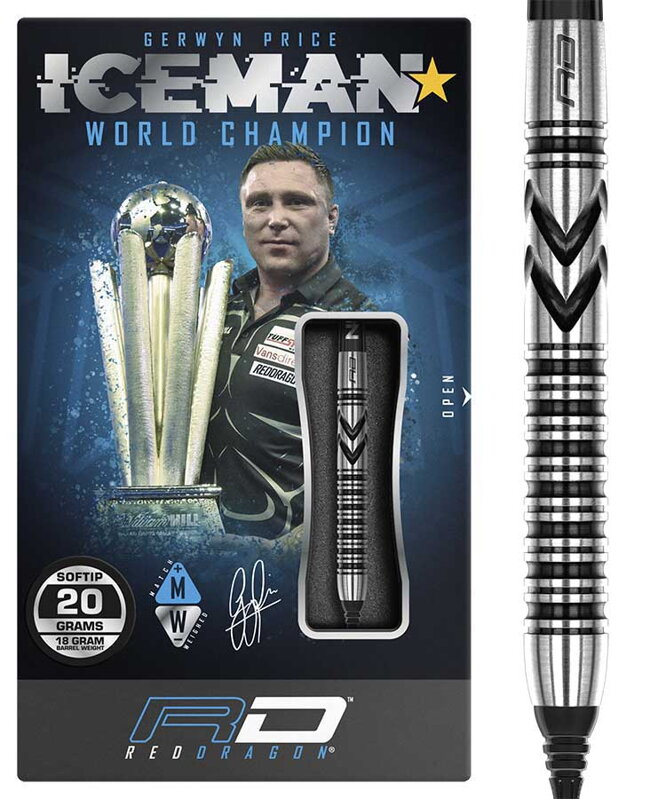 Red Dragon šipky Gerwyn Price Thunderbolt soft 20g Red Dragon šipky Gerwyn Price Thunderbolt soft 20g