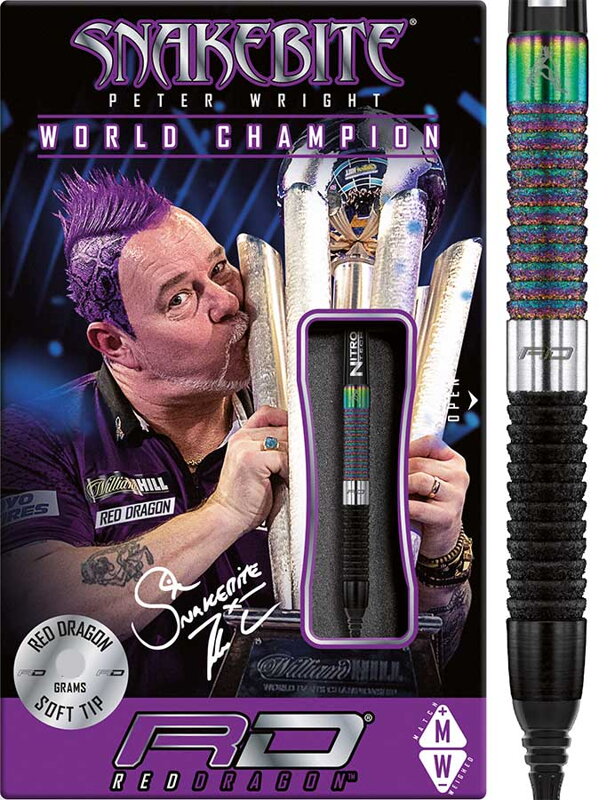 Red Dragon šipky Peter Wright WC Diamond Fusion SE soft 20g