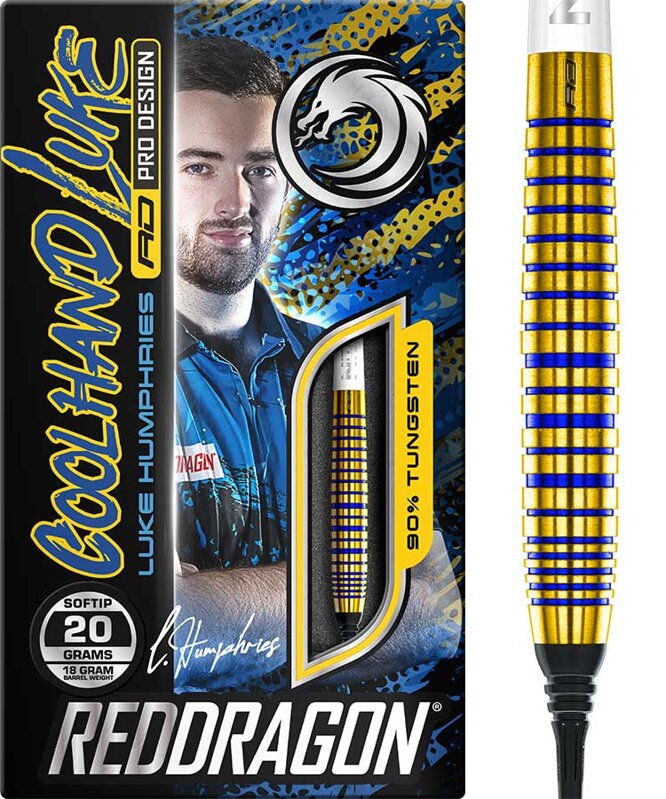 Red Dragon šipky Luke Humphries TX3 Gold SE soft 2