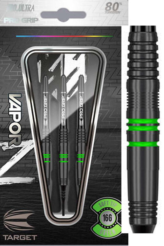 Target šipky Vapor Z Green soft 16g Target šipky Vapor Z Green soft 16g