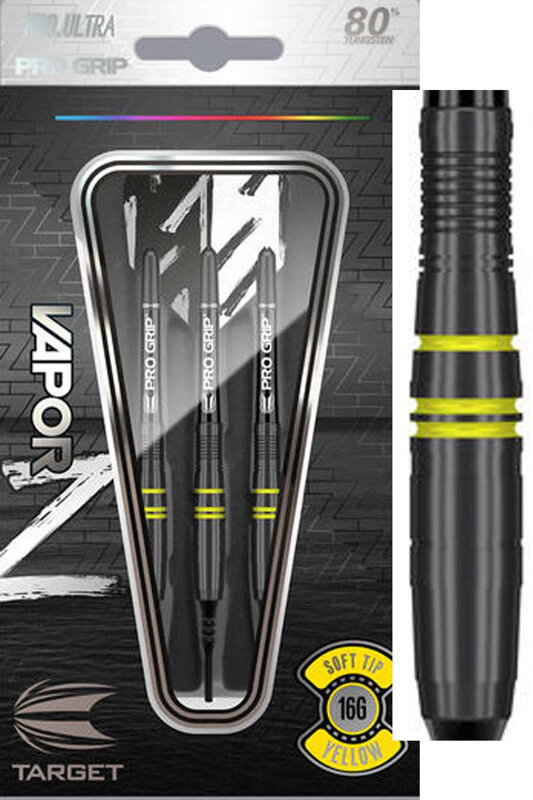 Target šipky Vapor Z Yellow soft 16g Target šipky Vapor Z Yellow soft 16g