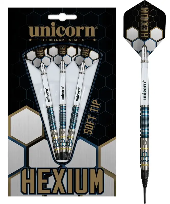Unicorn šipky Hexium Style 2 Blue soft 21g