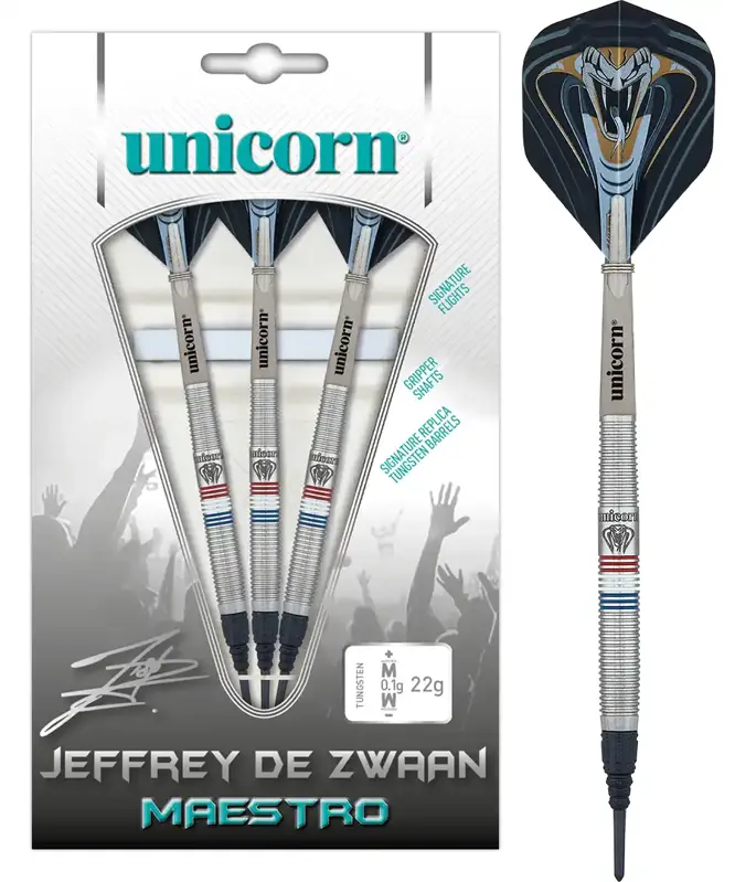 Unicorn šipky Maestro J. De Zwaan Phase 2 soft 22g