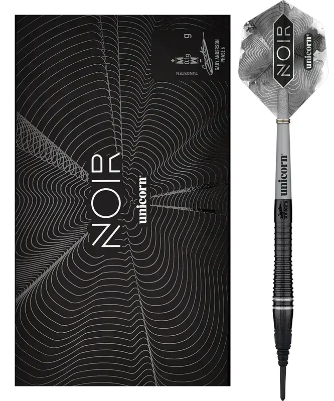 Unicorn šipky Noir Gary Anderson Phase 6 soft 18g