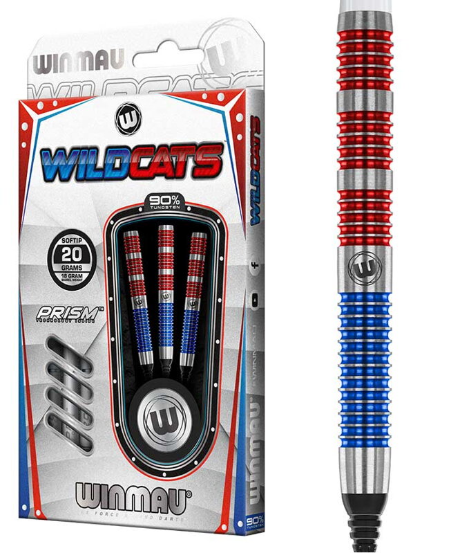 Winmau šipky Wildcats soft 20g Winmau šipky Wildcats soft 20g