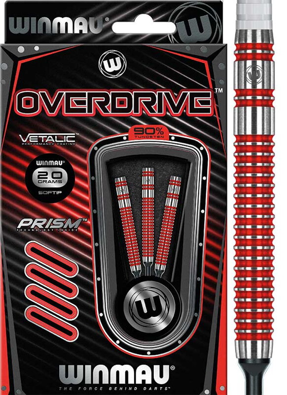 Winmau šipky Overdrive soft 20g Winmau šipky Overdrive soft 20g
