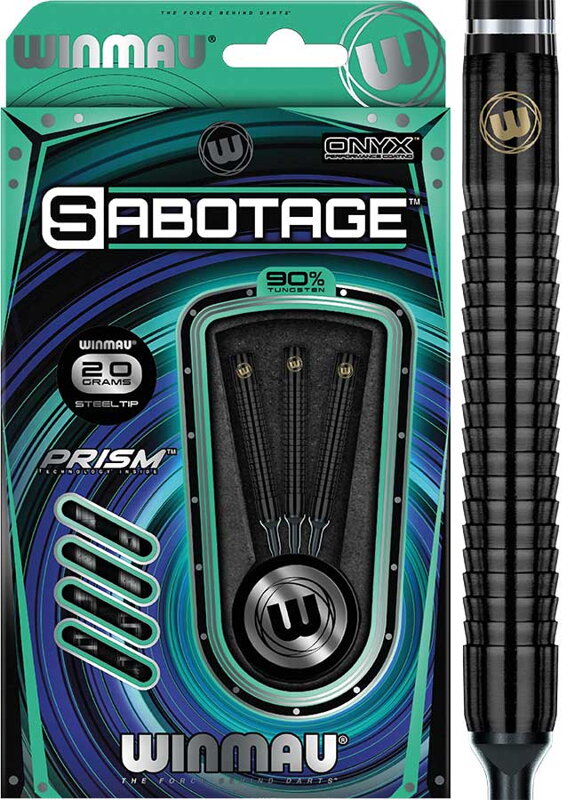 Winmau šipky Sabotage Black soft 20g