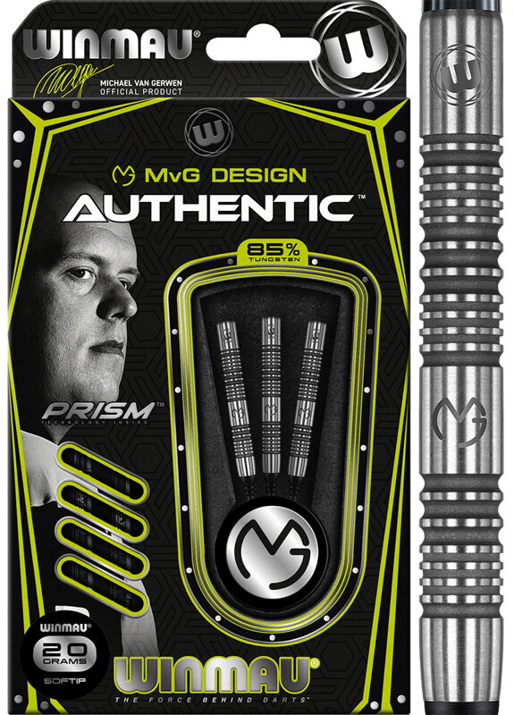 Winmau šipky Authentic soft 20g