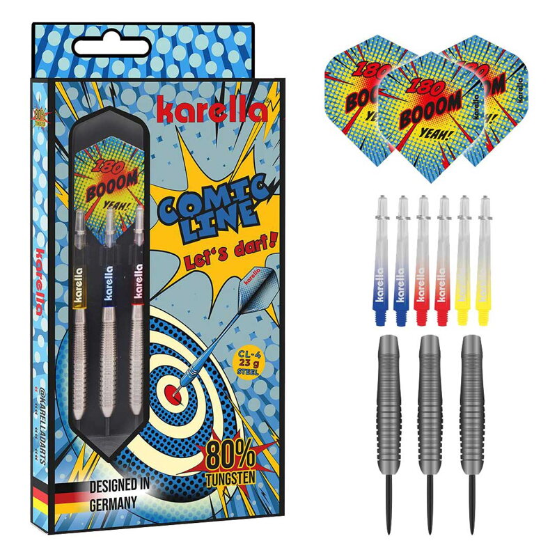 Karella šipky Comic Line CL-4 steel 23g Karella šipky Comic Line CL-4 steel 23g