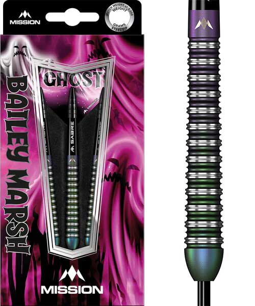 Mission šipky Bailey Marsh Ghost steel 23g
