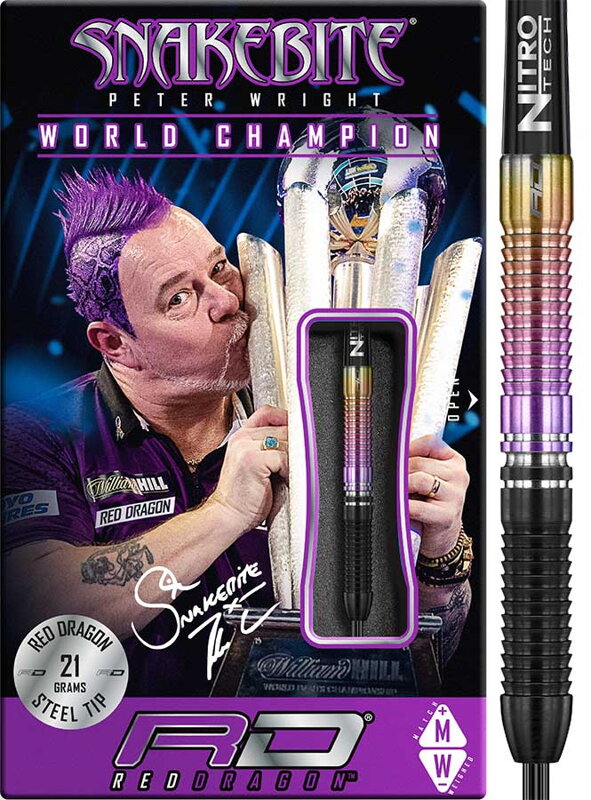 Red Dragon šipky Peter Wright World Champion steel 21g