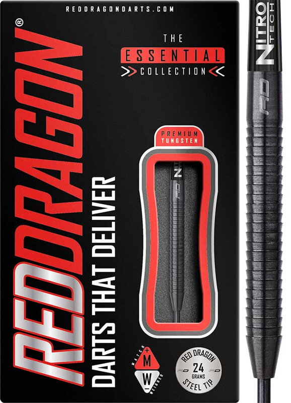 Red Dragon šipky Razor Edge Black steel 24g