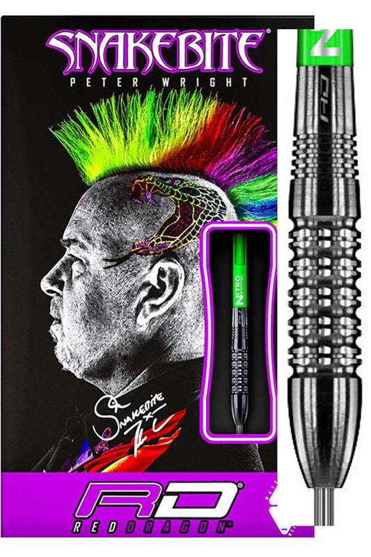 Red Dragon šipky Peter Wright SNAKEBITE Black Strike 26g steel Red Dragon šipky Peter Wright SNAKEBITE Black Strike 26g steel