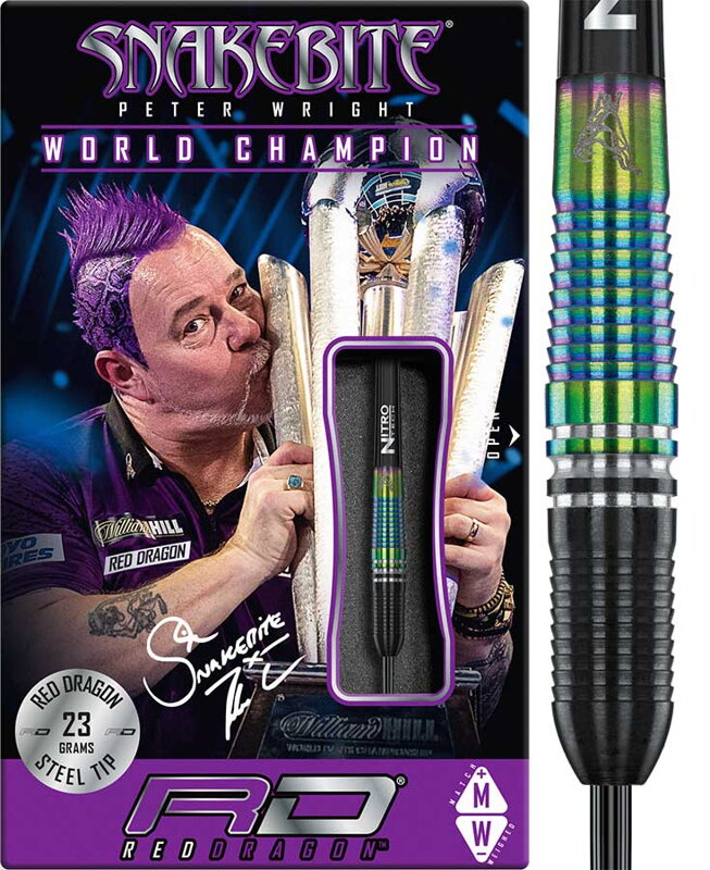 Red Dragon šipky Peter Wright Snakebite WC Torpedo