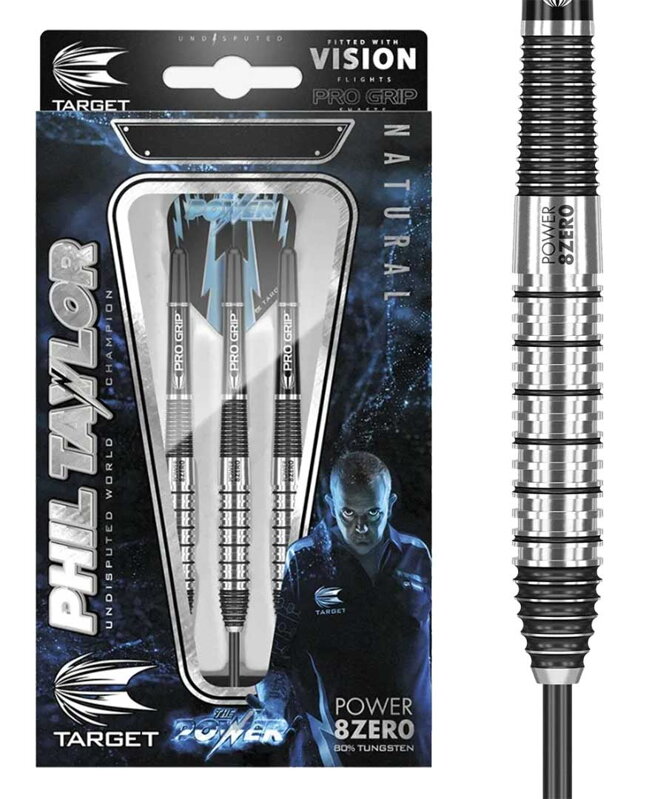 Target šipky Phil Taylor Power 8-Zero 2 steel 26g