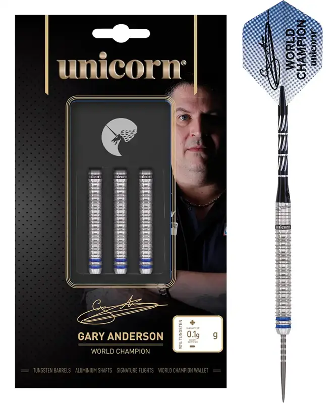 Unicorn šipky WC Gary Anderson steel 21g