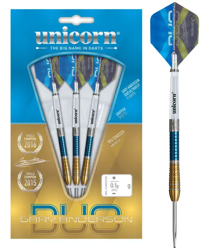 Unicorn šipky Gary Anderson DUO Phase 6 steel 22g