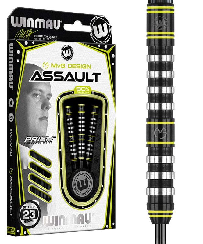 Winmau šipky Assault MvG steel 23g Winmau šipky Assault MvG steel 23g