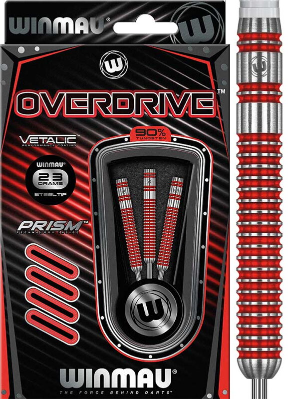 Winmau šipky Overdrive steel 23g