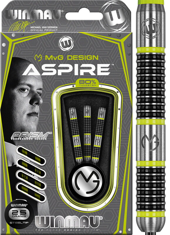 Winmau šipky Aspire steel 25g