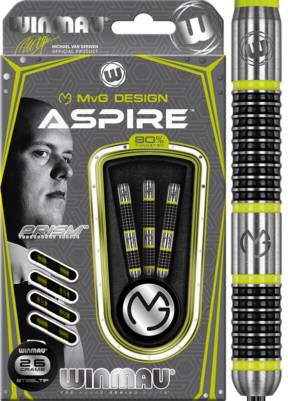 Winmau šipky Aspire steel 26g