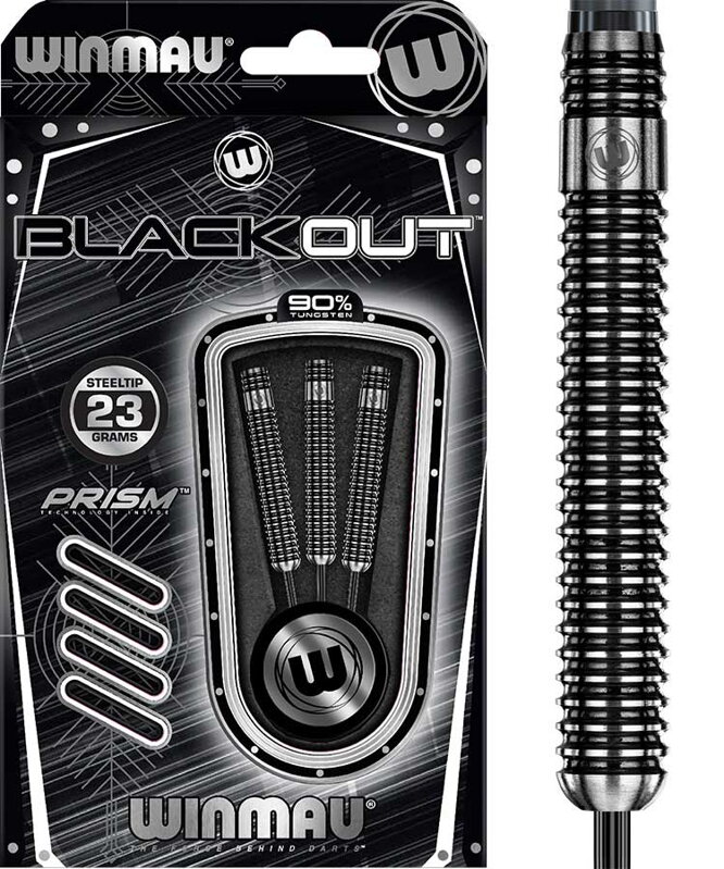 Winmau šipky Blackout steel 23g