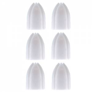 L-Style Shell Lock Rings White
