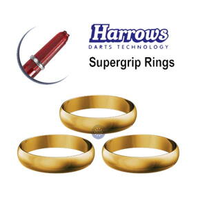 Harrows kroužky supergrip zlaté 3ks