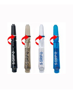 Harrows násadky nylon supergrip spin krátké        