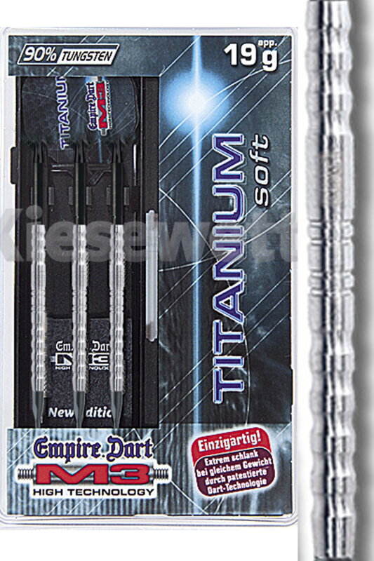 Empire šipky dart M3 Titanium 19g 29132 Empire šipky dart M3 Titanium 19g 29132