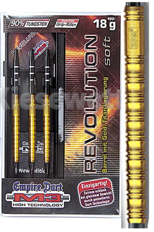 Empire dart šipky M3 Revolution gold 18g      